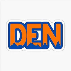 Denver Broncos Mountain Sticker
