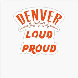 Art Denver Broncos Sticker