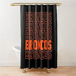 Art Denver Broncos Shower Curtain
