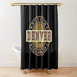 Art Denver Broncos Shower Curtain