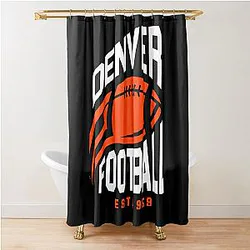 Art Denver Broncos Shower Curtain