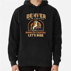 Art Denver Broncos Hoodie