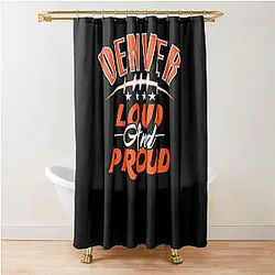 Art Denver Broncos Shower Curtain