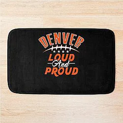 Art Denver Broncos Bath Mat