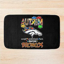 Art Den Broncos Bath Mat