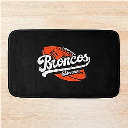 Art Denver Broncos Bath Mat