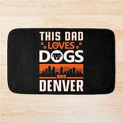 Art Denver Broncos Bath Mat