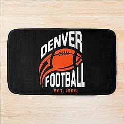 Art Denver Broncos Bath Mat