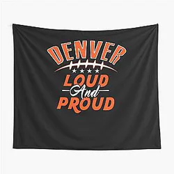 Art Denver Broncos Tapestry