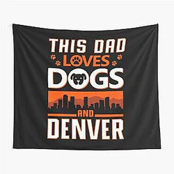 Art Denver Broncos Tapestry