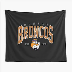Art Denver Broncos Throw Blanket