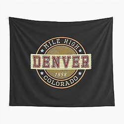 Art Denver Broncos Tapestry