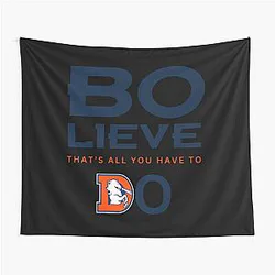 Art Denver Broncos Tapestry