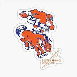 Art Denver Broncos Sticker