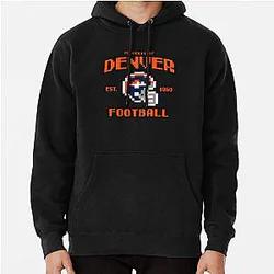Art Denver Broncos Pullover Hoodie