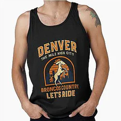 Art Denver Broncos Tank Top