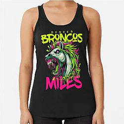 Art Denver Broncos Racerback Tank Top