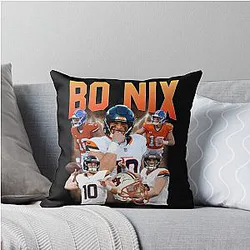 Art Denver Broncos Throw Pillow