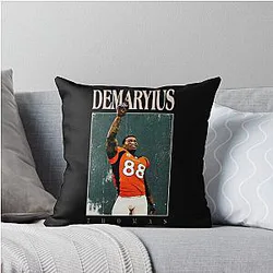 Art Denver Broncos Throw Pillow