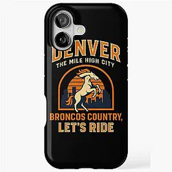 Art Denver Broncos iPhone Tough Case