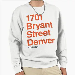 Denver Broncos Football Stadium Address Design for Iconic Sports Venue Sweatshirt