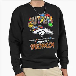 Art Denver Broncos Pullover Sweatshirt