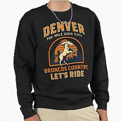 Art Denver Broncos Pullover Sweatshirt