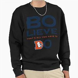 Art Denver Broncos Pullover Sweatshirt