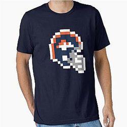 Denver Broncos 8-bit Football Helmet Essential T-Shirt