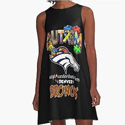 Art Denver Broncos A Line Dress