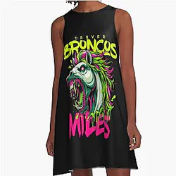 Art Denver Broncos A-Line Dress
