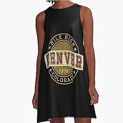 Art Denver Broncos A-Line Dress