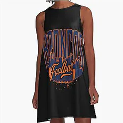 Art Denver Broncos A Line Dress