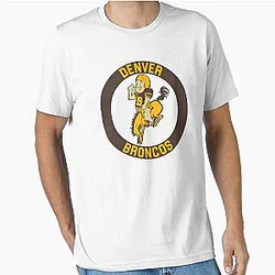 Denver Broncos Retro Fan Art Design T-Shirt