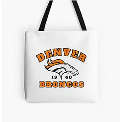 Art Denver Broncos Over Print Tote Bag