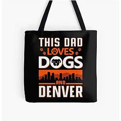 Art Denver Broncos All Over Print Tote Bag