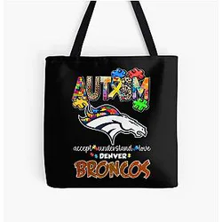 Art Denver Broncos All Over Print Tote Bag