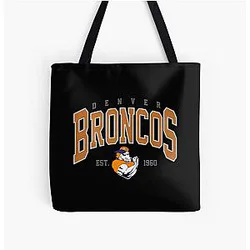 Art Denver Broncos All Over Print Tote Bag