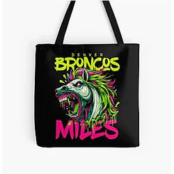 Art Denver Broncos Over Print Tote Bag