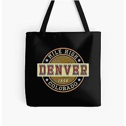 Art Denver Broncos All Over Print Tote Bag