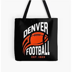 Art Denver Broncos Over Print Tote Bag