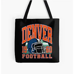 Art Denver Broncos All Over Print Tote Bag