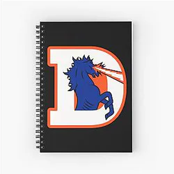 Art Denver Broncos Spiral Notebook