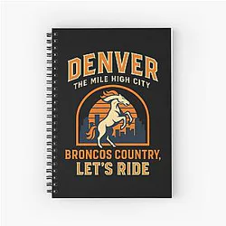 Art Denver Broncos Notebook