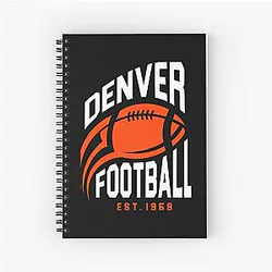 Art Denver Broncos Spiral Notebook