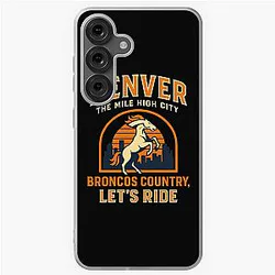 Art Denver Broncos Soft Case for Samsung Galaxy Phone