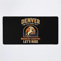 Art Denver Broncos Desk Mat