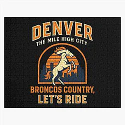 Art Denver Broncos Jigsaw Puzzle