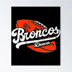Art Denver Broncos Poster