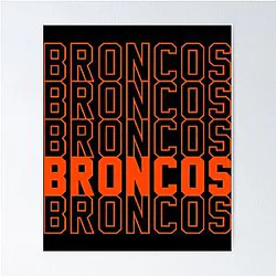 Art Denver Broncos Poster